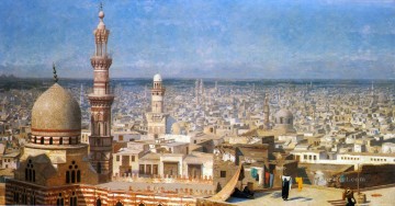  Cairo Painting - View Of Cairo Greek Arabian Orientalism Jean Leon Gerome